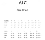 A.L.C. Ali Silver metallic Knit Crop Top Sz Medium $295