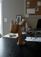 8" Pen Holder Figure Desk Organizer