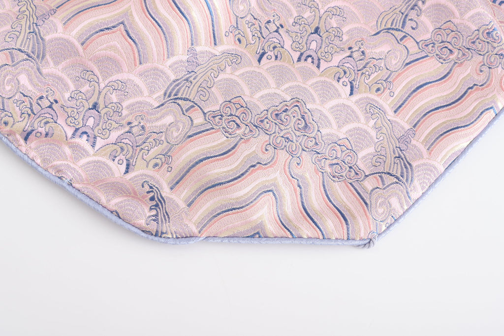 Dong Cropped Reversible Apron Top Periwinkle/Pink