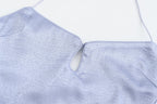 Dong Cropped Reversible Apron Top Periwinkle/Pink
