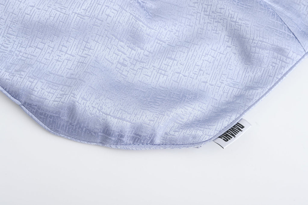 Dong Cropped Reversible Apron Top Periwinkle/Pink