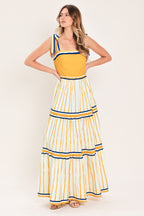 AMALFI SUNKISSED WOVEN MAXI DRESS