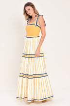 AMALFI SUNKISSED WOVEN MAXI DRESS