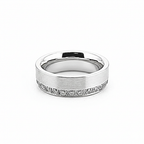 RG118W B.Tiff Offset Row Wide Eternity Ring