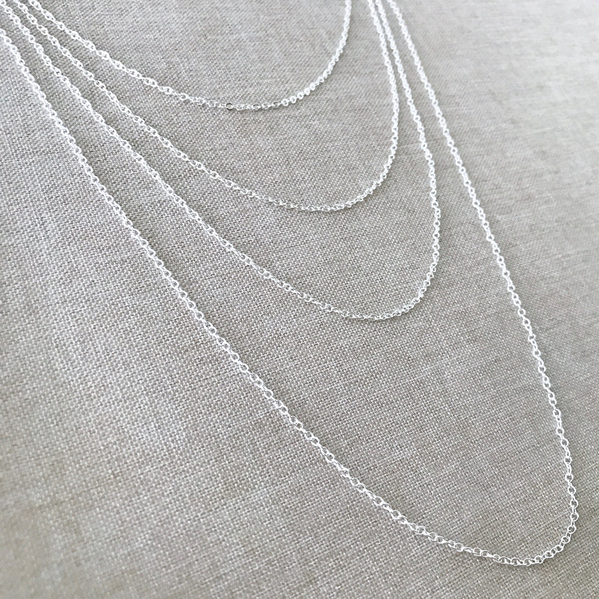 18" - Silver Filled Necklace Chain - Cable - 18 Inch - Lobster Claw Clasp - .925 Stamped