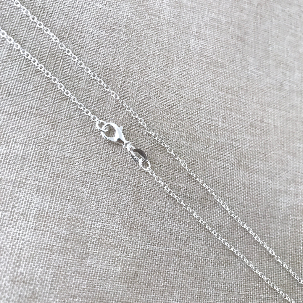 18" - Silver Filled Necklace Chain - Cable - 18 Inch - Lobster Claw Clasp - .925 Stamped