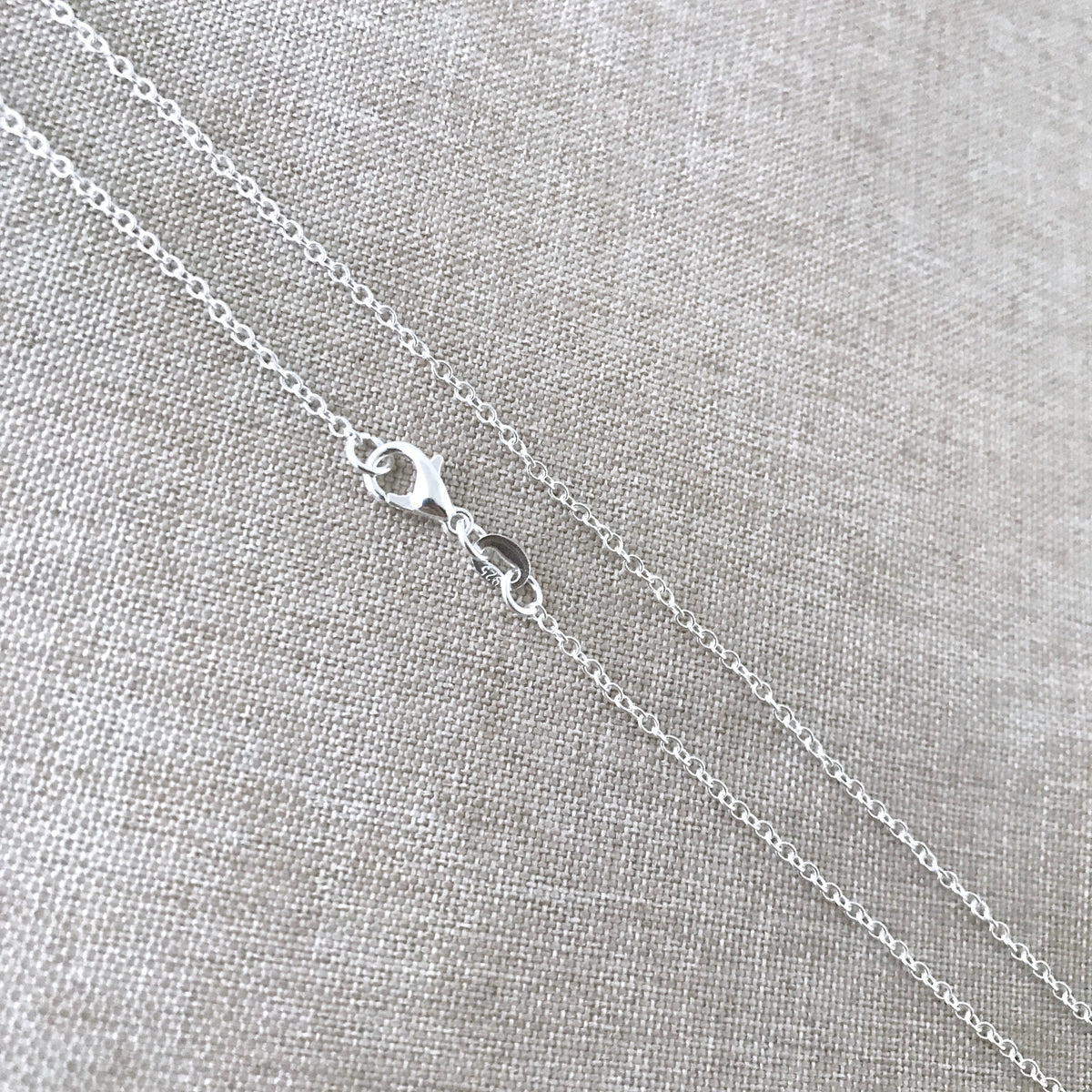 18" - Silver Filled Necklace Chain - Cable - 18 Inch - Lobster Claw Clasp - .925 Stamped