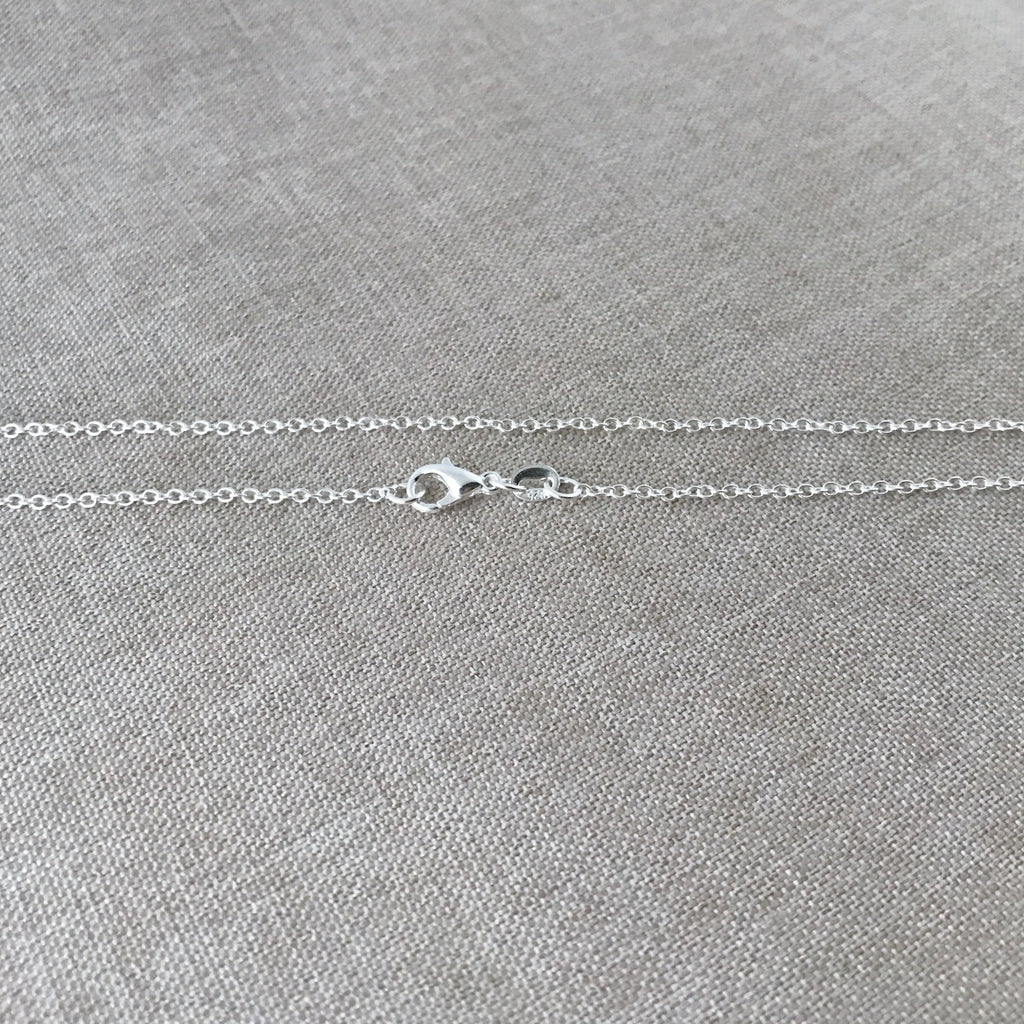 18" - Silver Filled Necklace Chain - Cable - 18 Inch - Lobster Claw Clasp - .925 Stamped