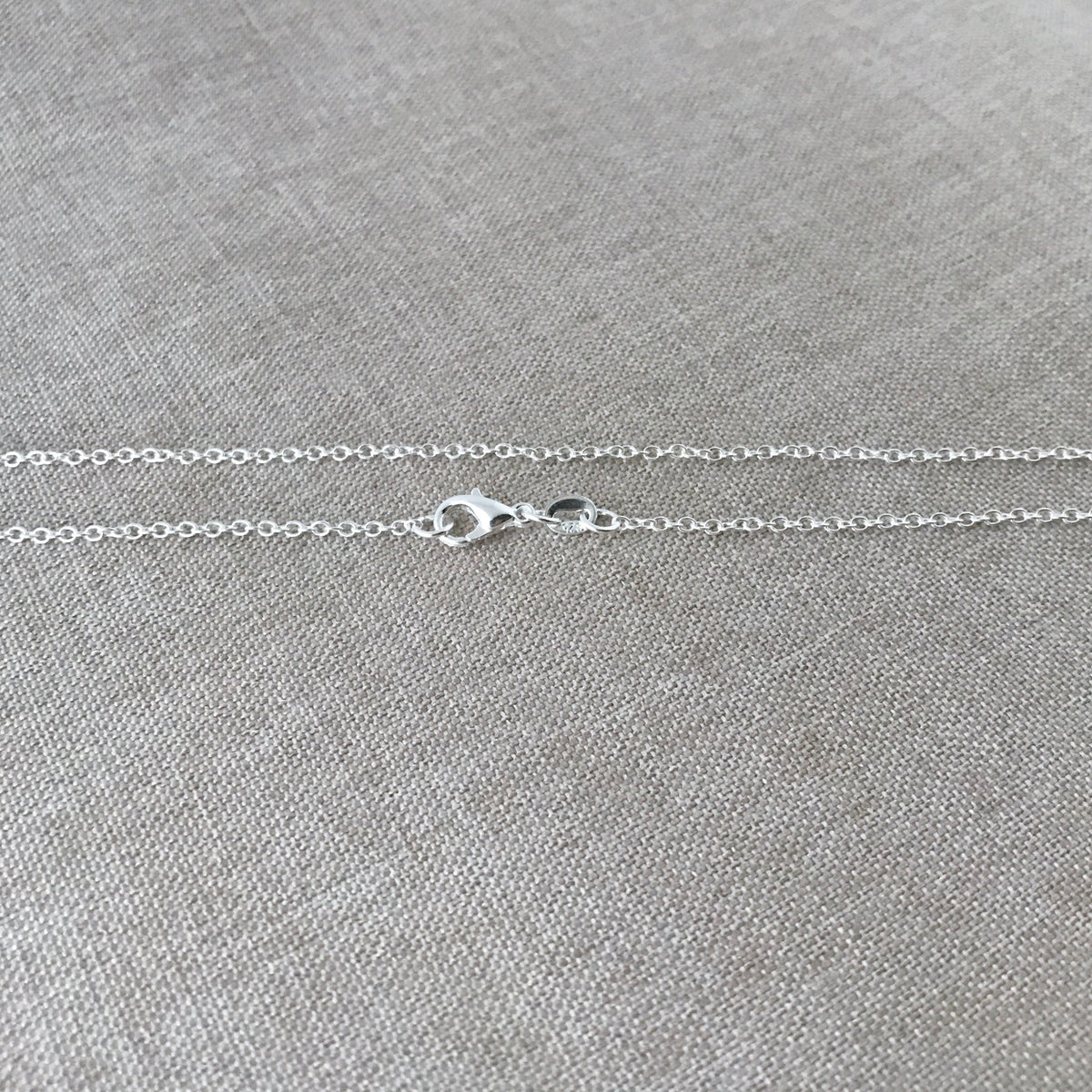 18" - Silver Filled Necklace Chain - Cable - 18 Inch - Lobster Claw Clasp - .925 Stamped