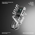 INKSOUL® Tattoo Machine Wiresles Pen 4.2MM Strokes Two Grips Two Batteries Two Modes 2 in 1 | HV6 PRO