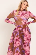 PLUM BLOSSOM POWER MESH TOP