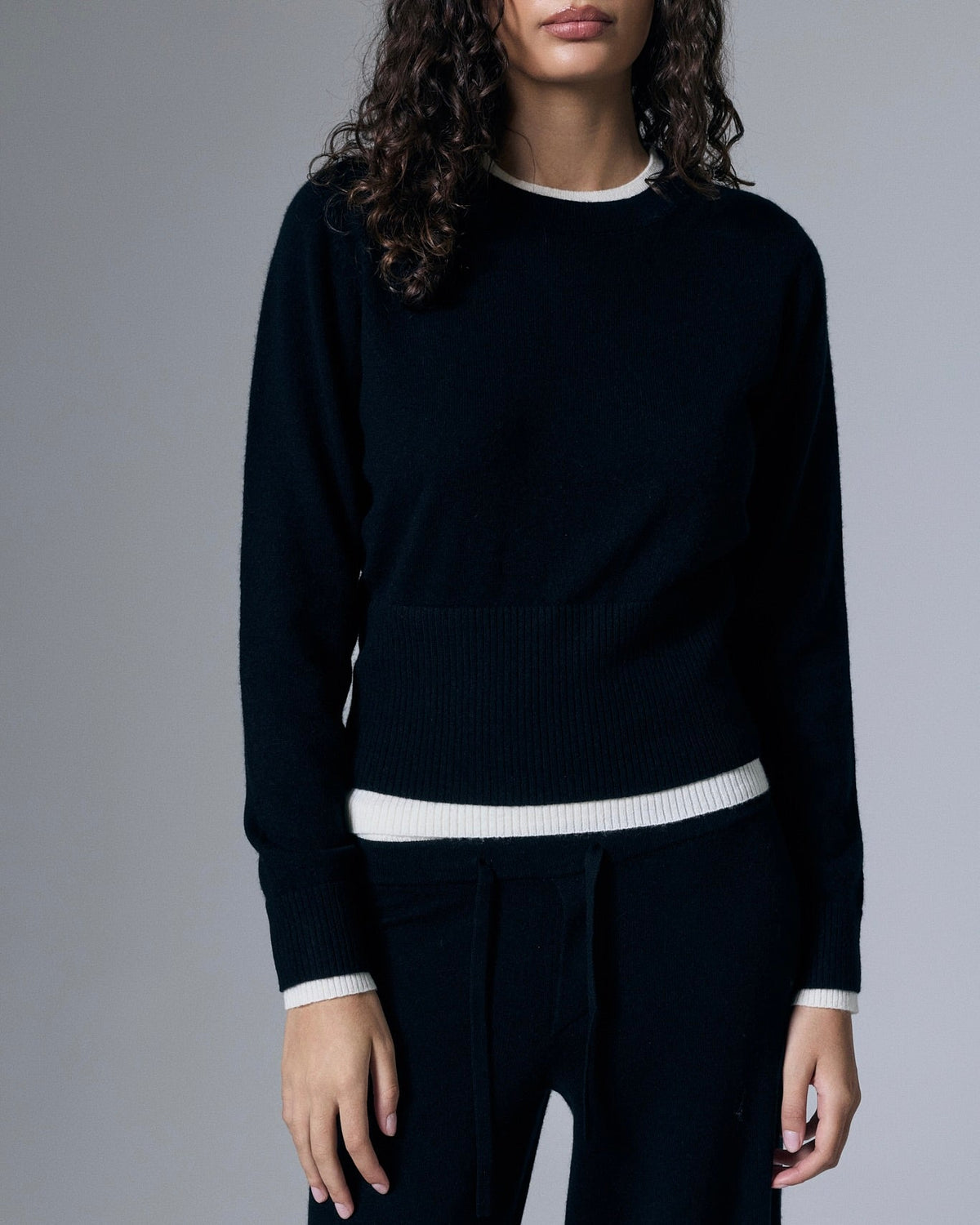 Tove Layered Cashmere Crewneck