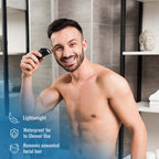 Mario Lopez Wireless Body Hair Trimmer & Beard Care Grooming Kit Bundle