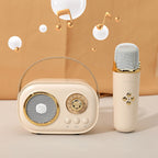 Mini Retro  Karaoke Machine Portable Bluetooth Speaker with Microphone