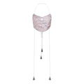 Dong Cropped Reversible Apron Top Periwinkle/Pink