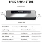 65Kpa Vacuum Sealer Machine Food Saver Wet Dry Automatic w/50 Bags Commercial