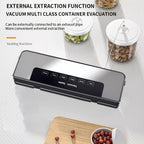 65Kpa Vacuum Sealer Machine Food Saver Wet Dry Automatic w/50 Bags Commercial