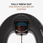 2 in 1 Single Serve Coffee Maker K Cup & Ground Coffee Brewer 4-8 Cup Size