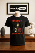 Me Dicen El Asesino Por Ahi Halloween Corrido Ghostface Scream Graphic Tee Shirt