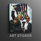 Never Surrender (White Background) - Sticker