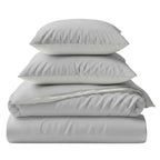 Two-Tone Bamboo Duvet Cover + 2 Shams Set
