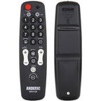Anderic RRH100 2-Device Universal Remote Control for Hospitality TVs and Cable/Satellite/STB Boxes with Learning