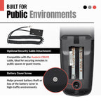 Anderic RRH100 2-Device Universal Remote Control for Hospitality TVs and Cable/Satellite/STB Boxes with Learning