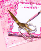 Confetti Injected Acrylic Scissors