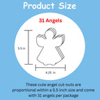 SHAPES ETC. Large Single Color Cut-Out - Angel
