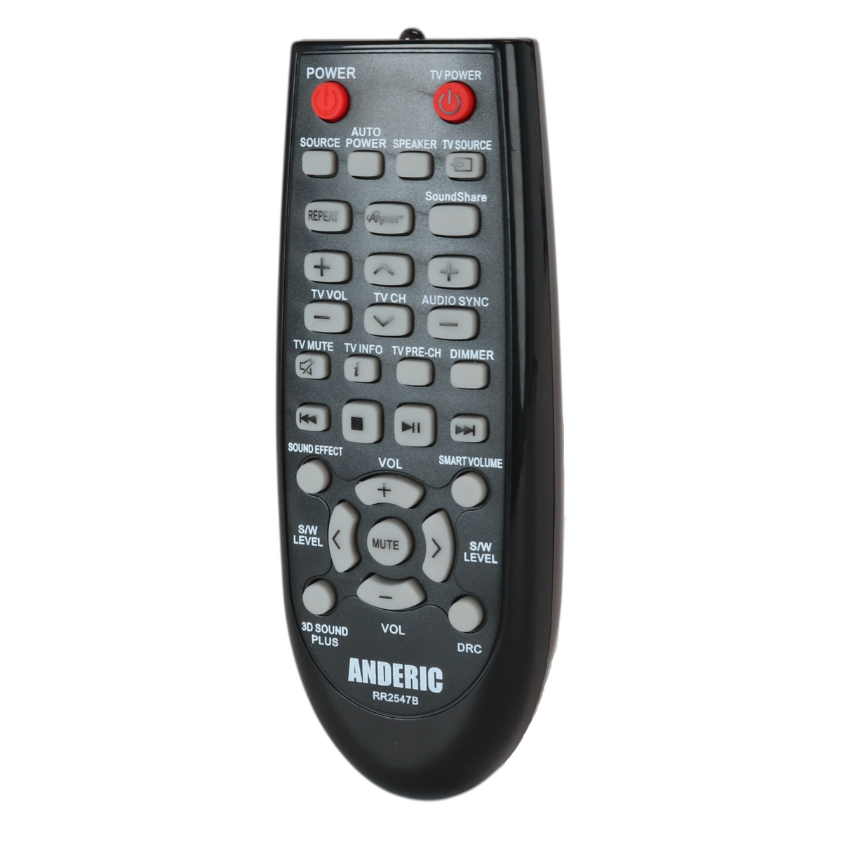 Anderic RR2547B Replacement Sound Bar Remote Control for Samsung AH59-02547B, AH59-02380A, AH59-02330A and Others