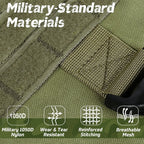 Tactical Military Vest Pet German Shepherd Golden Retriever Tactical Training Dog Harness and Leash Set For All Breeds Dogs