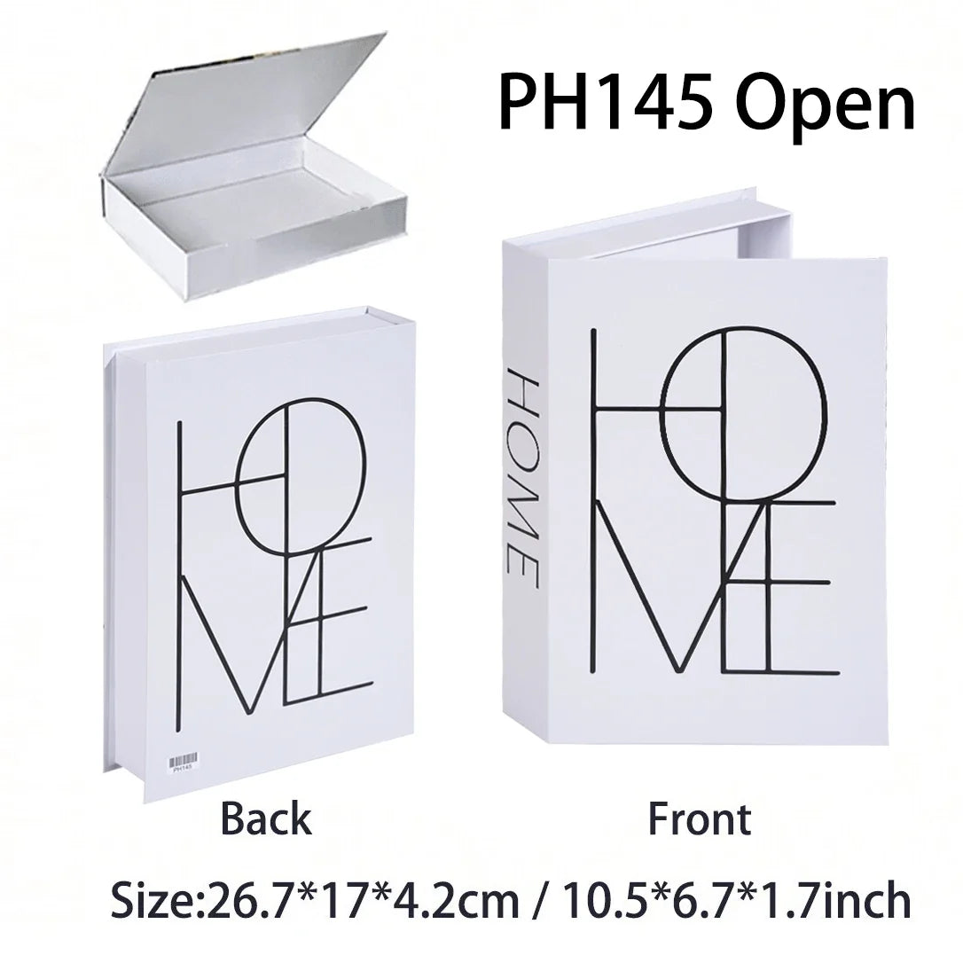 Luxury Fake Books Home Decoration Accessories for Living Room Fashion Fake Book Storage Box Simple Nordic Coffee Table Books