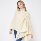 Shoulder Strap Solid Ruana Poncho
