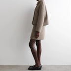 Women's  A-Line Midi Skirt Brown