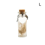 Pet Memorial Bottle for Pet Hair Dogs Cats | Fur Keepsake Storage with 3 Silver Accessories