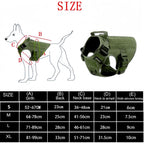 Tactical Military Vest Pet German Shepherd Golden Retriever Tactical Training Dog Harness and Leash Set For All Breeds Dogs