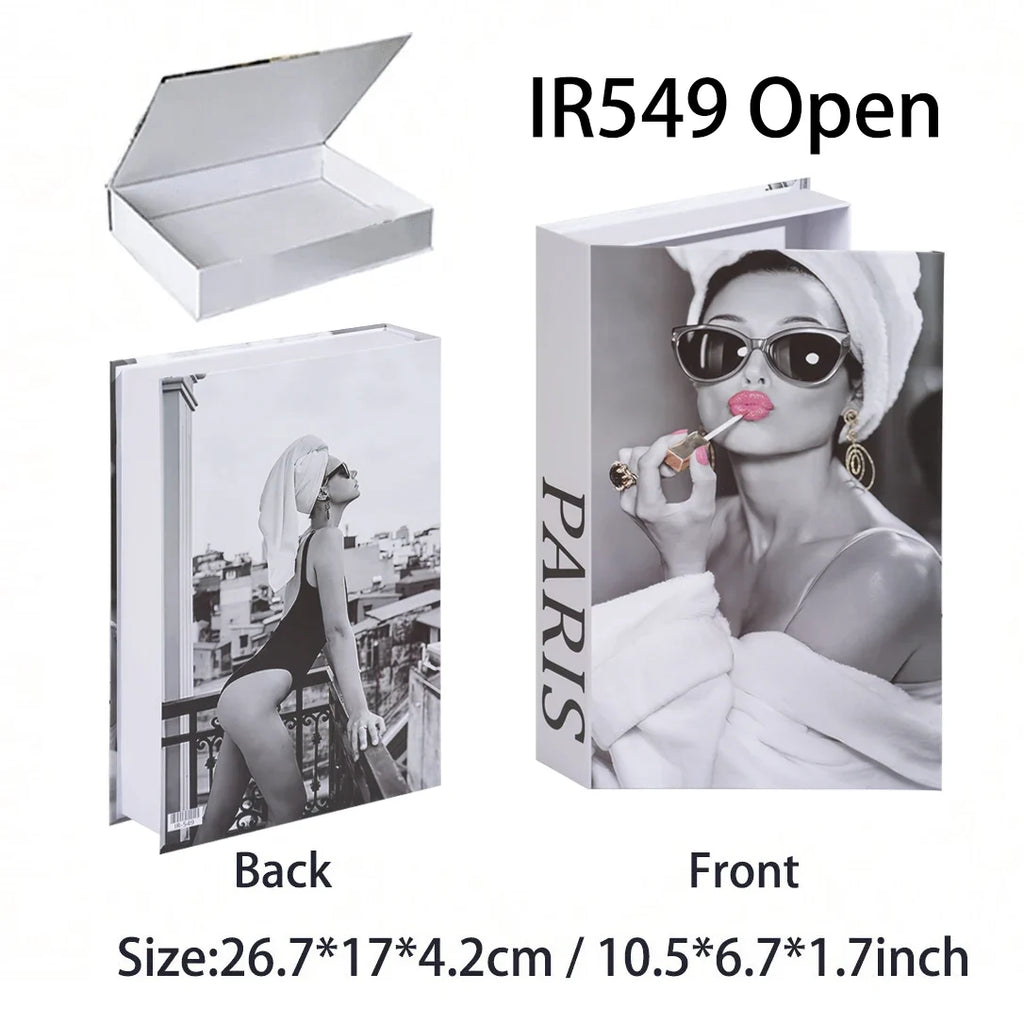 Luxury Fake Books Home Decoration Accessories for Living Room Fashion Fake Book Storage Box Simple Nordic Coffee Table Books