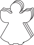 SHAPES ETC. Large Single Color Cut-Out - Angel