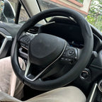 Steering Size 36-38cm Universal Non-slip Round Breathable leather Car Steering Wheel Cover Protector Suitable Auto Accessories