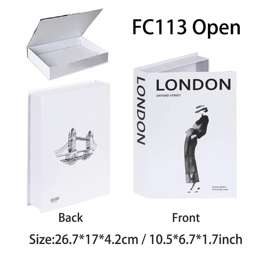 Luxury Fake Books Home Decoration Accessories for Living Room Fashion Fake Book Storage Box Simple Nordic Coffee Table Books