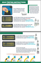 Gold & Silver Testing Kit JSP Acids 10K-24K, Silver, Neutralizer & 2 Large GTE Testing Stones