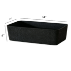 The Sculpted Bin - Long with Lid