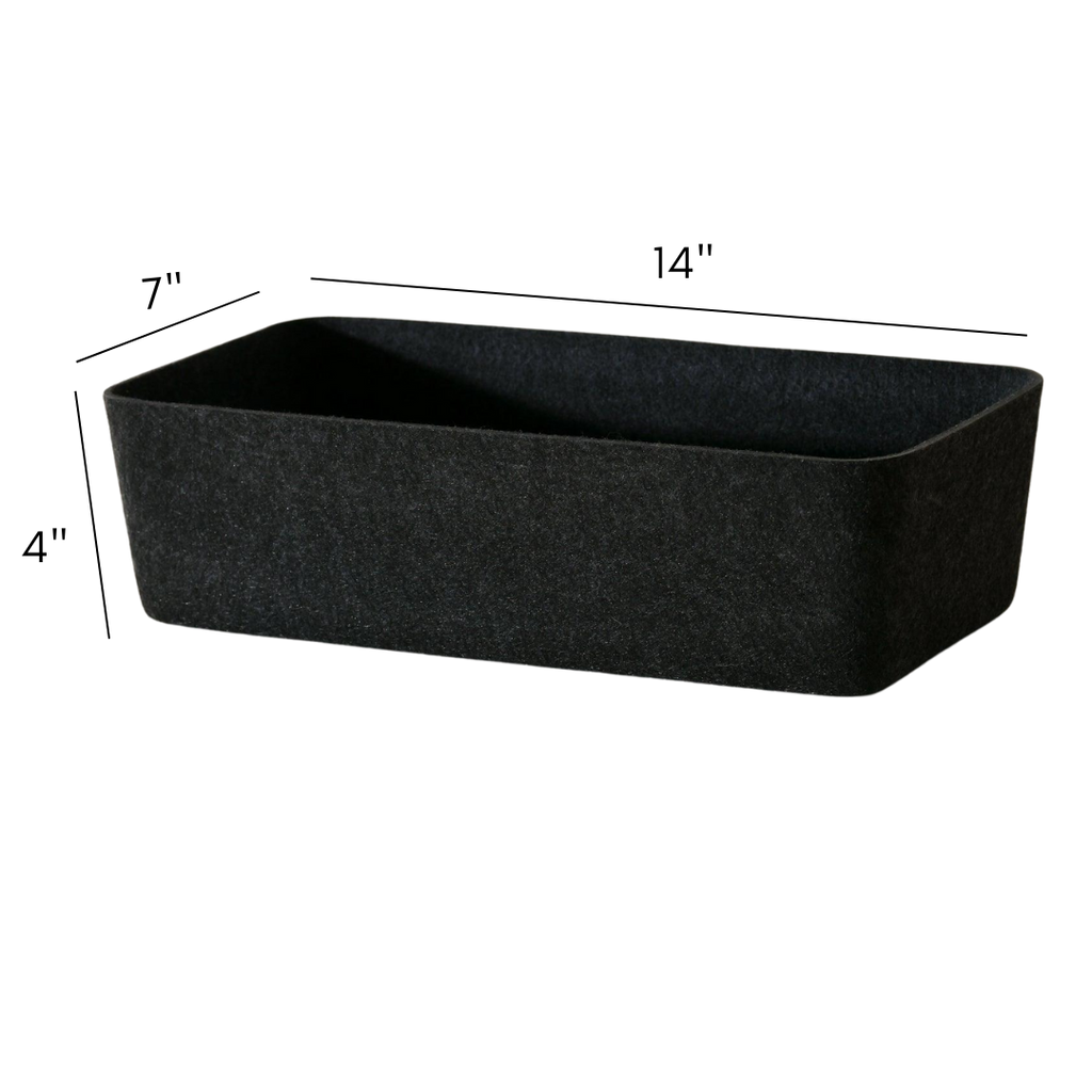 The Sculpted Bin - Long | Set of 3