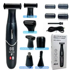 7 in 1 Electric Epilator & Precision Shaver Wet & Dry Use Black