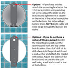 Life-Bulb Smart Wall-Mount Color LED Inground Pool Light System (75ft Cord) | 110V/120V | Lifetime Replacement Program