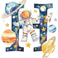Space Alphabet Letter H Fabric Panel