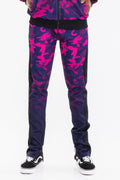 Mens Camo Ombre Print Track Pants