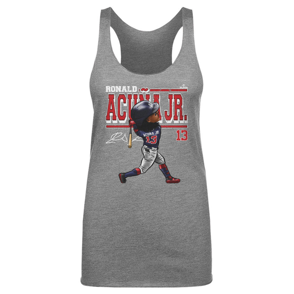 Ronald Acuna Jr. Cartoon WHT