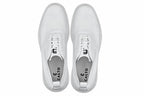 CALTO - X2633 - 2.8 Inches Taller (White) - Lace Up Casual Walker - Lightweight