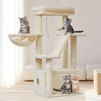 38-Inch Cat Tree for Indoor Cats | Kitten Tower with Condo, Hammock & Perch